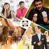 Custom Personalized Casino Grade Poker Chips Customizable Logos Image Text Colors Business Cards for Golf Unique Keepsake Gifts Promotional Activities Wedding Free Drink Tickets (Yellow 40MM) view 3