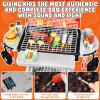 2026 Kids Kitchen Playset Toy Grill BBQ with Smoke Light Pretend Play Food Toys Cooking Set 2-Layer Barbecue Gifts for Toddler Boys Girls 3-5 6 7 view 3