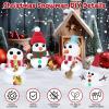 DSDFDS 12 Pack Christmas Craft - DIY Snowman Making Set for Kids, Creative Air Dry Modeling Clay, Build a Snowman Kit for Christmas Decorations Gifts Xmas Activities Holiday Favor Supplies view 2