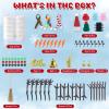 DSDFDS 12 Pack Christmas Craft - DIY Snowman Making Set for Kids, Creative Air Dry Modeling Clay, Build a Snowman Kit for Christmas Decorations Gifts Xmas Activities Holiday Favor Supplies view 3