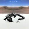 3D Printed Black Cherry Blossom Dragon, Articulated 12" Black Dragon, Fidget ADHD Autism Toy, Executive Home Desk Toy BLK-DR (Black and White) view 1