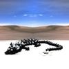 3D Printed Black Cherry Blossom Dragon, Articulated 12" Black Dragon, Fidget ADHD Autism Toy, Executive Home Desk Toy BLK-DR (Black and White) view 2