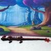 3D Printed Black Cherry Blossom Dragon, Articulated 12" Dragon Fidget ADHD Autism Toy, Executive Home Desk Toy BLK-DR (Black and Red) view 3
