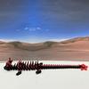 3D Printed Black Cherry Blossom Dragon, Articulated 12" Dragon Fidget ADHD Autism Toy, Executive Home Desk Toy BLK-DR (Black and Red) view 4