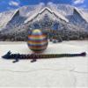 3D Printed Dragon with Dragon Egg, Articulated Tri Color Crystal Dragon, Executive Dragon Fidget Desk Toys, Home Office Decor D014 (Red Yellow Blue) view 2