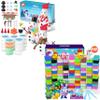 ARTPAR 20 Piece Kids Snowman Craft Set with Air Dry Clay 102 Colors, Kids DIY Christmas Crafts, Christmas Activity Snowman Making, DIY Modeling Clay Set, Gifts for 3-12 Boys and Girls view 1