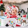 ARTPAR 20 Piece Kids Snowman Craft Set with Air Dry Clay 102 Colors, Kids DIY Christmas Crafts, Christmas Activity Snowman Making, DIY Modeling Clay Set, Gifts for 3-12 Boys and Girls view 4