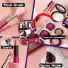 Pretend Makeup Toy Sets for Girls Age 3-8,Toddler Makeup Kit for Play Vanity Set, Washable Fake Cosmetic Dress Up Toys, Princess Style Beauty Accessories Gift for 3-12 Year Old Kids view 3