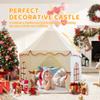 Large Girls Play Tent Princess, Boys Castle Kids Playhouse Indoor Outdoor Toddler Teepee | American Style Design, Age 3-8| Detailed Instructions| Colorful Package| Christmas Birthday Gift Beige view 4