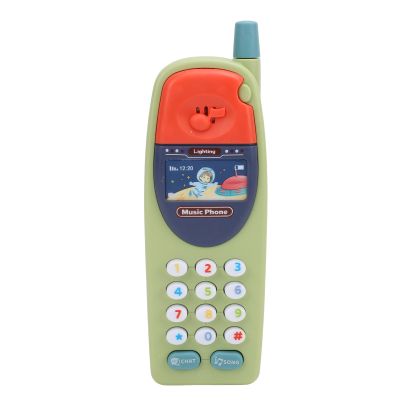Baby Toy Phone Babies Learning Education Phone Music Cellphone Toddlers Call Learning Fun Kids Plastic Telephone (Green)