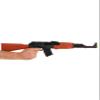 Fun Costumes Plastic AK-47 Toy Gun with Sound Effects - Black & Wood Grain Design - for Ages 14 Plus view 3