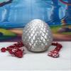 3D Printed Dragon with Dragon Egg, 12" Red and White Mushroom Dragon, Fidget ADHD Autism Toy, Executive Desk Toy D037-WE view 1