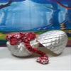 3D Printed Dragon with Dragon Egg, 12" Red and White Mushroom Dragon, Fidget ADHD Autism Toy, Executive Desk Toy D037-WE view 2
