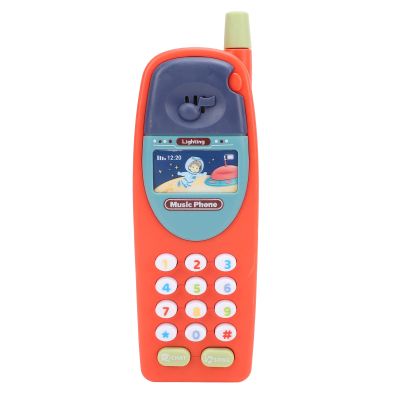 Baby Toy Phone Babies Learning Education Phone Music Cellphone Toddlers Call Learning Fun Kids Plastic Telephone (Red)