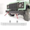 Bnineteenteam Aluminum Alloy Front Anti Collision Bumper Fit for MN D90 MN-99 MN-91 FJ-45 RC Upgrade Parts (Silver MN-001S view 4
