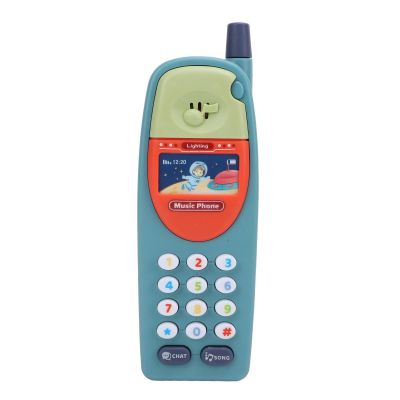 Baby Learning Phone,Fun Music Call,Toddler Educational Toy,Plastic Light Blue,for Young Children Play Early Development