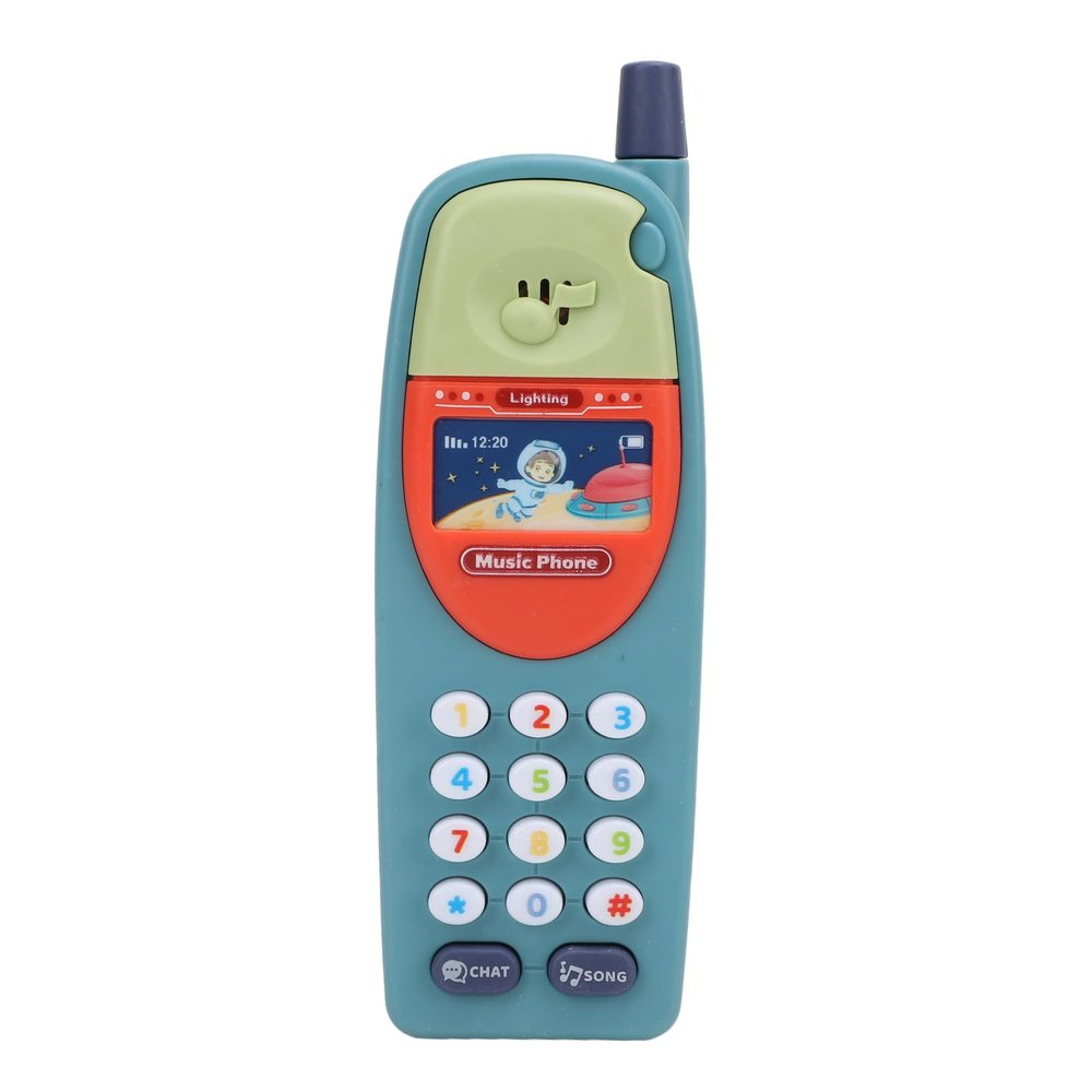 Baby Learning Phone,Fun Music Call,Toddler Educational Toy,Plastic Light Blue,for Young Children Play Early Development