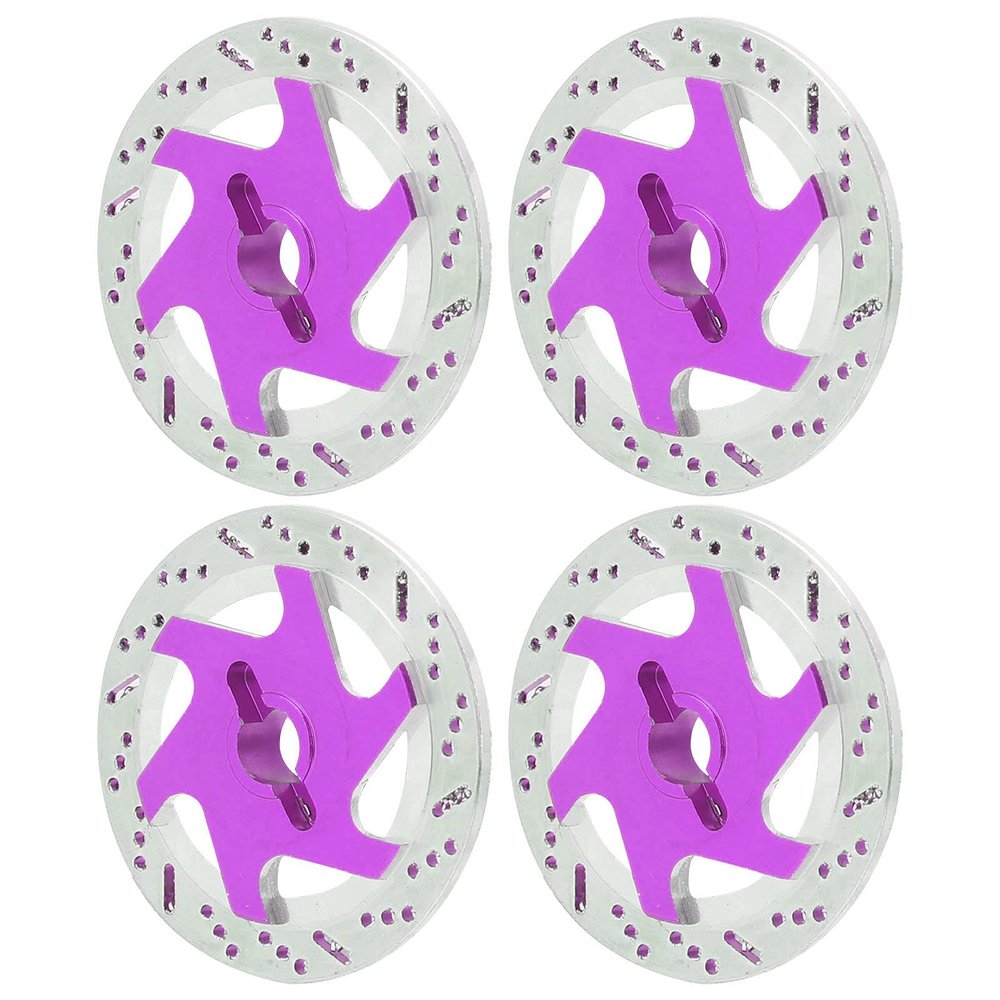 Bnineteenteam RC Brake Disc, 4PCS Universal Aluminum Alloy RC Car Accessory Metal Hex Adapter for 1/10 Remote Control Car