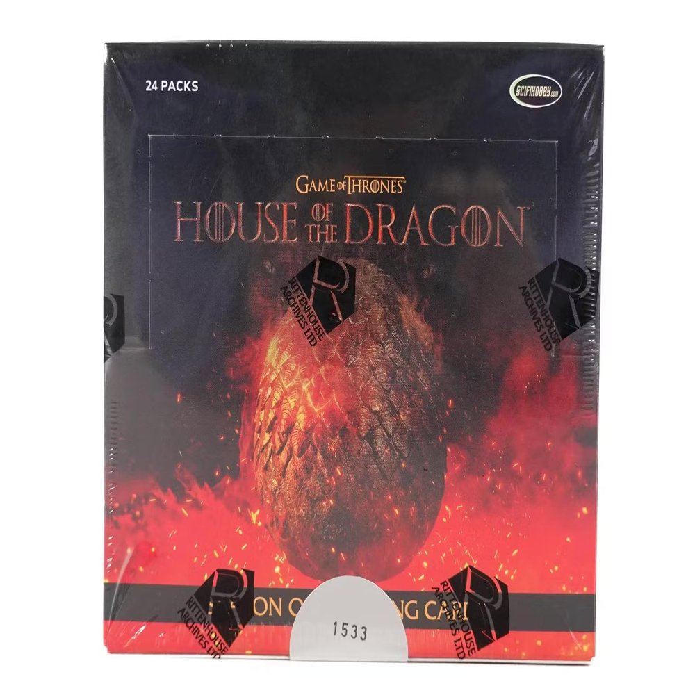 Game of Thrones House of The Dragon Season 1 Trading Card Hobby Box (Rittenhouse 2024) Limtied to 9,000 Boxes