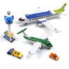 City Passenger Airplane Building Toy Set,With Airport Passenger Terminal,Radar Tower,Luggage Truck,Container Loader And 7 Figures,Aviones 747 Plane Set For Kids 6+ (Passenger Airplane 731Pcs) view 1