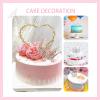 Flower Bouquet Accessories Including 4Pcs Crown Cake Topper Mini Tiara,12 Butterfly Decorations and 50Pcs Bouquet Pins for Birthday Wedding view 4