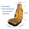 BEIVGOXL Sunflowers Printed Printed Car Seat Covers Full Set for Women Universal Car Seat Covers,Easy to Install Cover Set,Fit for Most Cars,Sedan,SUV, Van 2 Pcs view 3