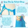R HORSE Kid Apron and Chef Hat Set 2Pcs Adjustable Children Blue Artist Kitchen Apron, Dress up Role Play Chef Toy Cooking Baking Painting and Training Kits Funny Birthday Christmas Gift for Kids view 4