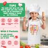 R HORSE Christmas Kid Apron & Chef Hat Set, 2Pcs Children Kitchen Apron, Dress Up Role Play Chef Toy Cooking Baking Painting Training Kit for Kids Birthday Gift view 3