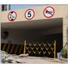 PCWLH Scalable Security Barrier Fence for Schools, Hospitals, Depots - Folding Security Gate with Insulation FRP Tube for Crowd Control Block The Door on Streets view 4