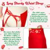 R HORSE Christmas Kid Apron and Chef Hat Set, 2Pcs Adjustable Children Xmas Red Kitchen Apron Dress up Role Play Chef Toy Cooking Baking Painting and Training Kits Christmas Gift for Kids view 4