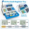 Calculator Cash Register Toy Gift for Kids Age 3, 4, 5, 6, 7, 8+ Year Old, 103 Pcs Grocery Store Playset with Microphone, Credit Card, Cash Register for Toddlers Kids 4-8 view 2