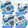 Calculator Cash Register Toy Gift for Kids Age 3, 4, 5, 6, 7, 8+ Year Old, 103 Pcs Grocery Store Playset with Microphone, Credit Card, Cash Register for Toddlers Kids 4-8 view 3