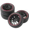 12mm Hex Wheel Rims & OD 2.59" Rubber Tires & Metal Wheel Rims RC 12mm Hex Hubs 1/10 RC Drift On-Road Racing Touring Wheel Rim view 2
