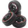 12mm Hex Wheel Rims & OD 2.59" Rubber Tires & Metal Wheel Rims RC 12mm Hex Hubs 1/10 RC Drift On-Road Racing Touring Wheel Rim view 3
