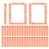 YagoDago Gun Bullets Suction Darts Ammo, Universal Foam Bullet Dart Refill Pack Compatible with Nerf N-Strike Elite Disruptor Elite Fortnite Modulus Blasters Elite Darts, Orange 100 Pack view 1