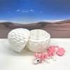 3D Printed Baby Dragon with Dragon Egg, Articulated White and Pink Clover Dragon, Fidget Toy for Autism ADHD BD007-CLO view 4