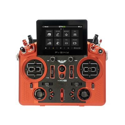 FrSky Tandem X20 PRO AW Radio Transmitter 2.4G & 900M Dual-Band, CNC Metal Shell (Lava Orange Red), Built-in TD-ISRM Pro, 24 Channels Professional Remote Controller for RC Airplane Glider (Orange Red)