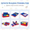 HONEY JOY Toddler Climbing Toys Indoor, 8-Piece Soft Climbing Foam Block with Ball Pit, Gym Equipment for Child Development, Waterproof & Easy to Clean Climb and Crawl Playset, Gift (Colorful) view 2