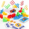 Balance Stacking Attack Block Game, Stack Game for Adult & Kids, Board Games for 2 Players+ Family Games, Perfect for Parties, Travel, Kids & Adults Team Building Blocks Toy, Pack of 48 view 3