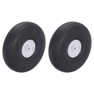 MECCANIXITY RC Airplane Wheels 2.76"x 1.06"x 0.15" OD RC Airplane,Aircraft PU Sponge Wheels,Tire Tail Wheel RC Aircraft Foam Wheel Replacement for DIY RC Model Plane Aircraft Pack of 2
