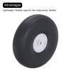 MECCANIXITY RC Airplane Wheels 2.76"x 1.06"x 0.15" OD RC Airplane,Aircraft PU Sponge Wheels,Tire Tail Wheel RC Aircraft Foam Wheel Replacement for DIY RC Model Plane Aircraft Pack of 2 view 3