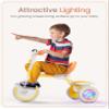 besrey Colorful Lighting Toddler Tricycle for Ages 18 Months to 5 Years, Toddler Bike with Bell, Kids Tricycle, Gift for 2-5 Year Olds, Toy for Boys and Girls, Tricycle for Toddlers, Yellow view 3