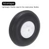 MECCANIXITY RC Airplane Wheels 1.26"x 0.38"x 0.08" OD RC Airplane,Aircraft PU Sponge Wheels,Tire Tail Wheel RC Aircraft Foam Wheel Replacement for DIY RC Model Plane Aircraft Pack of 2 view 3