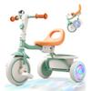 besrey Kids Tricycle with Flash Wheels for Ages 18 Months to 5 Years, Toddler Tricycle with Bell, Kids Tricycle, Gift for 2-5 Year Olds, Gift and Toy for Boys and Girls, Tricycle for Toddlers, Green view 1