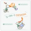 besrey Kids Tricycle with Flash Wheels for Ages 18 Months to 5 Years, Toddler Tricycle with Bell, Kids Tricycle, Gift for 2-5 Year Olds, Gift and Toy for Boys and Girls, Tricycle for Toddlers, Green view 4