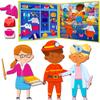 Quokka Magnetic Dress-Up Dolls for Girls Boys with 35 Magnetic Pieces - Creative Magnetic Play Set for Home or Travel - Perfect Magnetic Paper Dolls for Ages 3+, Boost Storytelling with Professions view 1