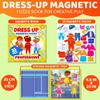 Quokka Magnetic Dress-Up Dolls for Girls Boys with 35 Magnetic Pieces - Creative Magnetic Play Set for Home or Travel - Perfect Magnetic Paper Dolls for Ages 3+, Boost Storytelling with Professions view 2