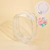 2Pcs Clear Figure Display Bag with Keychain,Portable Dolls Storage Bag Zipper Closure,Hanging Figures Display Clear Bag for Showing Off Blind Boxes Mini Figures,Dolls view 3