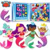 QUOKKA Magnetic Dress-Up Dolls for Girls Boys with 35 Magnetic Pieces - Creative Magnetic Play Set for Home or Travel - Perfect Magnetic Paper Dolls for Ages 3 and Up, Boost Storytelling with Mermaids view 1
