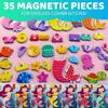 QUOKKA Magnetic Dress-Up Dolls for Girls Boys with 35 Magnetic Pieces - Creative Magnetic Play Set for Home or Travel - Perfect Magnetic Paper Dolls for Ages 3 and Up, Boost Storytelling with Mermaids view 3